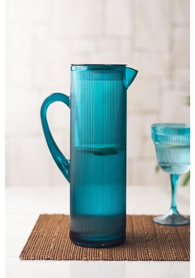 Arkilik Barok 1,5 L Aquamarin Sürahi -Buzdolabı Kapak Rafına Sığar
