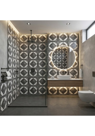 30x60 Cm Kendinden Yapışkanlı Duvar,banyo,tezgah Arası Karo Desen-100 Adet 1009-100