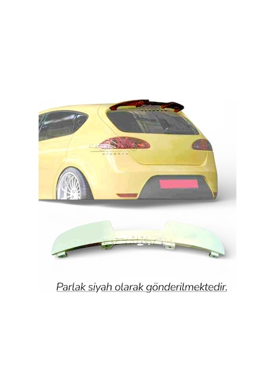 Seat Leon Mk2 2004-2009 Uyumlu Fr Stil Spoiler Pianoblack İthal Abs Plastik Parlak Siyah