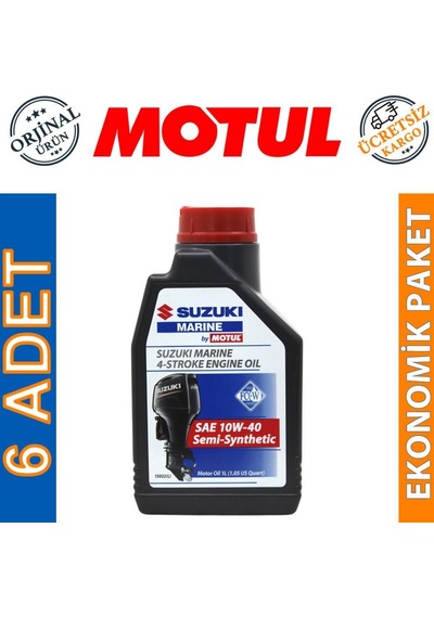 Motul Suzuki Marine 4t Sae 10w-40 1 Lt Tekne Motor Yağı 6 Adet