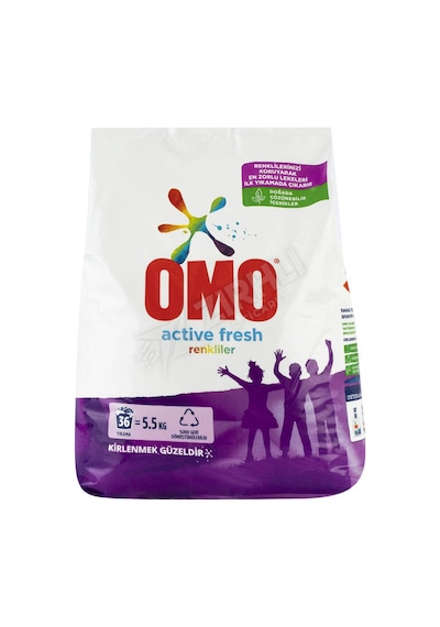 3 Adet Omo Active Fresh Renkliler 5.5 Kg