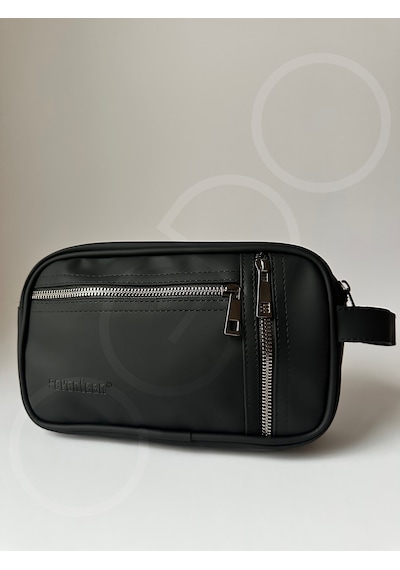 Ogdo - Erkek Siyah Deri Portföy Clutch Ve Günlük El Çantası - 5012 Siyah