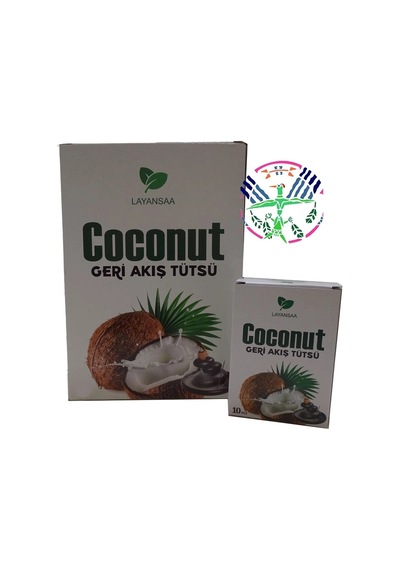 Layansaa Coconut- Hindistan Cevizi Özel Aromalı Geri Akış Backflow Özel Aromalı Tütsü 10 Adet