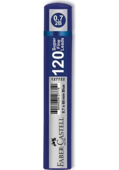 Faber Castell Grip Min 0.7 2B 60Mm. 120'li Mavi Tüp