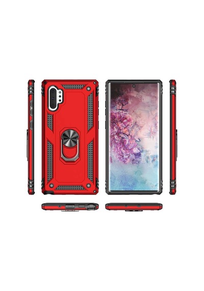 Galaxy Note 10 Plus Kılıf Zore Vega Kapak Kırmızı