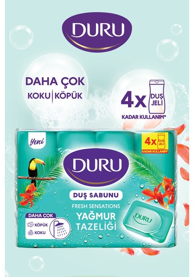 Duru Duş Sabunu Fresh Yağmur Ormanı 4x150 G Diğer