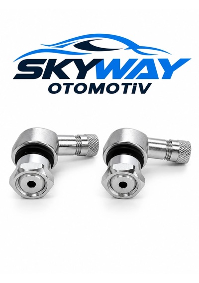 Motosiklet Krom Açılı Sibop Seti 2 Adet 11,5 Mm