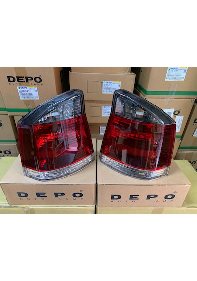 Opel Vectra C 2002-2008 Arası Depo Sağ Ve Sol Stop Lambası Takım Füme 1222695 / 1222692