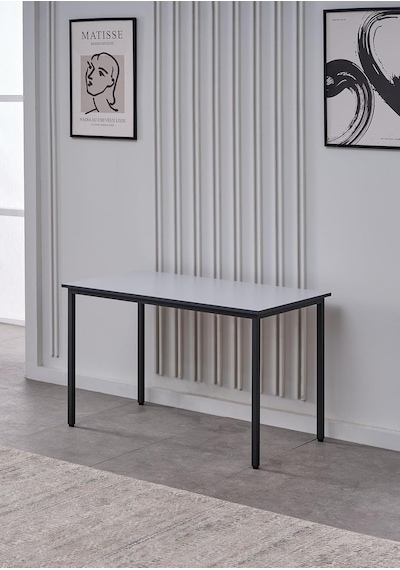 Arpelia Çalışma Masası 125x65 Cm Lava-gri,kenarları Antrasit Banlı Diğer