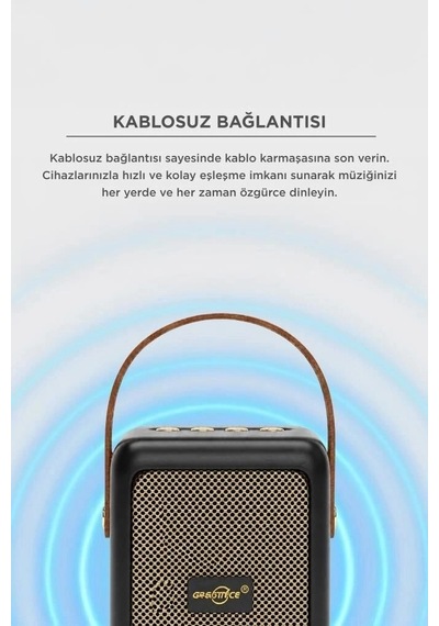 Özel Seri Torima Bluetooth Speaker Kablosuz Hoparlör Gts-2201 Siyah Genç Ses Cihazı Seyyar