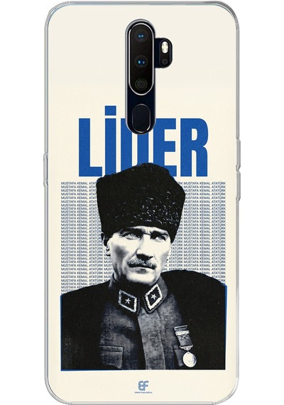 Oppo A5/a9 2020 Uyumlu Atatürk Lider Baskılı Silikon Kılıf Renkli