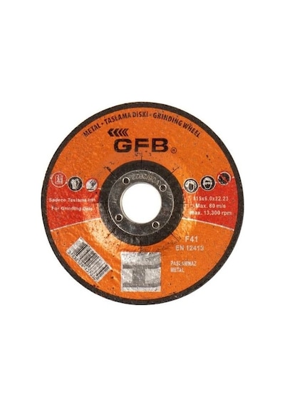 Gfb Metal Taşlama Diski 115 6,0 22,23 Mm F27-en12413
