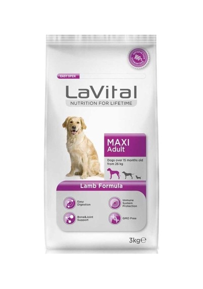 Vital Kuzulu Büyük Irk Yetişkin Köpek Maması 3kg
