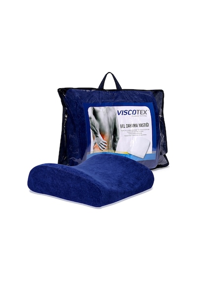 Visco Ortopedik Bel Dayama Minderi 38x33x12 cm, Lacivert Visco Ortopedik Bel Dayama Minderi 38x33x12 cm, Lacivert