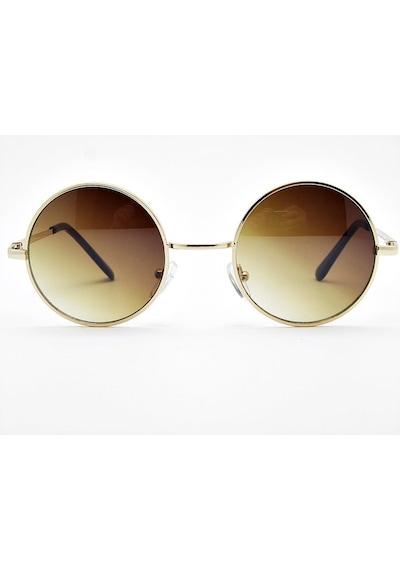 Extoll John Lennon Yuvarlak Unisex Güneş Gözlüğü Kahverengi Jlkhv