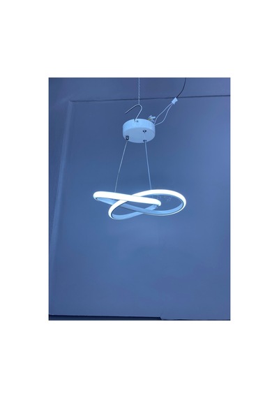 Yüksek Aydınlatmalı Kardelen Model Beyaz Gövde Rengi Sarkıt Modern 3 Renk Led Avize