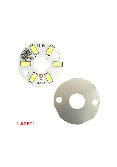 5730 5v 3w 31mm Beyaz Led Modül Aluminyum Pcb 6 Led Lamba Aydınlatma Işık