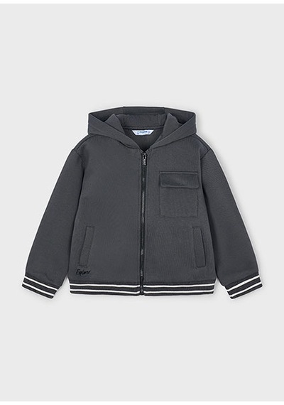 Mayoral Gri Erkek Çocuk Fermuarlı Sweatshirt 4427 Gri