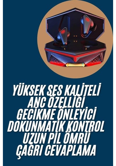 Mey İthalat Profesyonel Tws Işıklı Kablosuz Bluetooth Kulaklık Kulaklığı Diğer