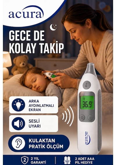 Acura Ac-9290 Thermoscanner Kulaktan Ateş Ölçer