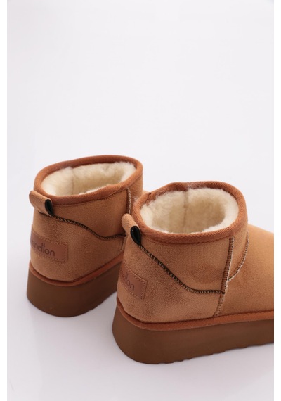 Pierre Cardin Benetton Bn-50167 Kadın Ugg Bot Taba