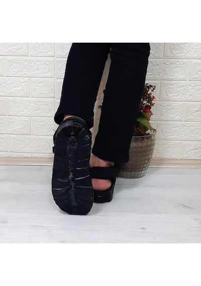 Fiyra Gnpl Siyah Rahat Erkek Günlük Sandalet 001