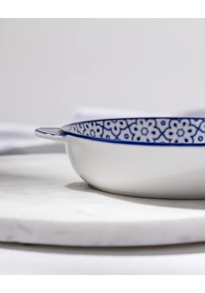 Reve Bleu Lucida Yuvarlak Tabak - 19 Cm - Mavi/beyaz 8684427225486 Çok Renkli