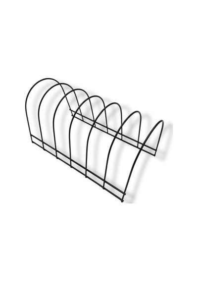 Blackline 6 Bölmeli Tabaklık & Organizer & Oval Metal 17 X 12 Siyah Tr Diğer