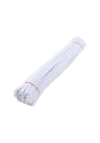 150 Adet Mor, Beyaz, Koyu Yeşil Renkli Şönil , Çiçek Yapım Seti, Tüylü Tel, 30 Cm, Peluş Tel