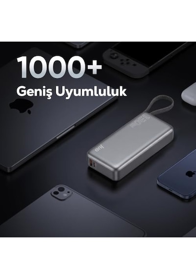 20000mah 130w Led Ekranlı Usb-a + Type-c Kablolu Powerbank Taşınabilir Hızlı Şarj Cihazı Diğer