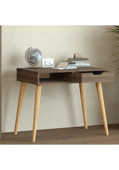 Offer Çalışma Masası, Bilgisayar Masası, Çekmeceli Kilim, Ahşap Ayak, Ev-ofis - Kahverengi Kahverengi Offer Çalışma Masası, Bilgisayar Masası, Çekmeceli Kilim, Ahşap Ayak, Ev-ofis - Kahverengi Kahverengi