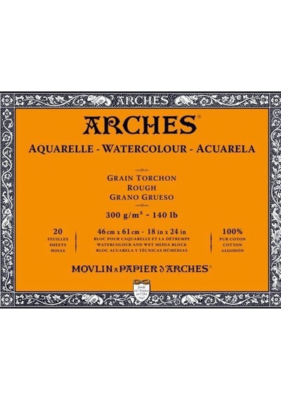 Arches Suluboya Blok 46X61Cm Rough 20 Sayfa 300G
