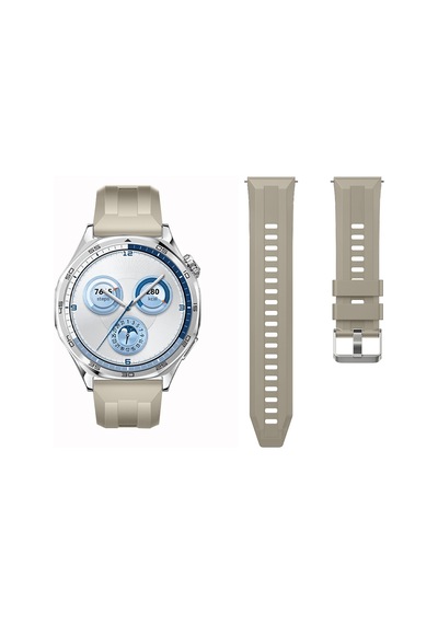 Sneezy Huawei Watch Gt5 46mm İle Uyumlu Spor Silikon Metal Tokalı Soft Saat Kordonu