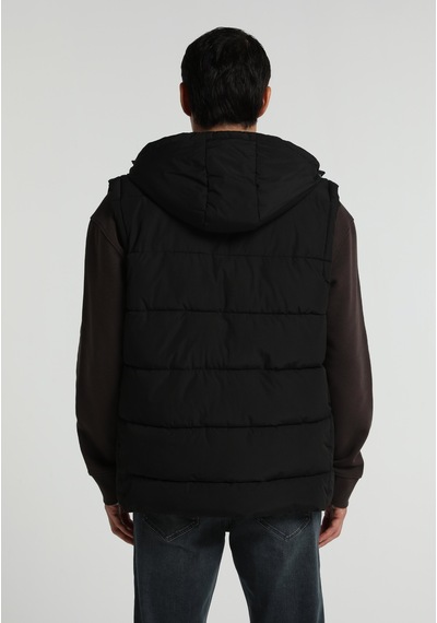 Colin's Colins Regular Fit Kapüşonlu Fermuarlı Astarlı Erkek Siyah Yelek Cl1082077 Q1.v1 Blk