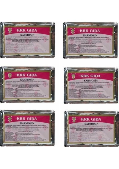 Krk Gıda Pembe Toz Gıda Boyası 6 x 9 G
