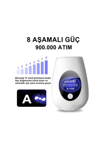 Tüm Vücut Ve Yüz İçin Ipl Buz Lazer-900.00 Atım-8 Aşamalı Güç-ağrısız Kullanım Tf001