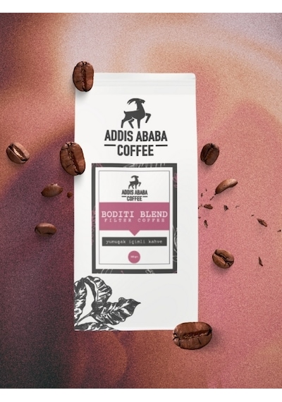 Addis Ababa Coffee Kavrulmuş Çekirdek Etiyopya Kahveleri 5 x 100 G + Klips 5'li