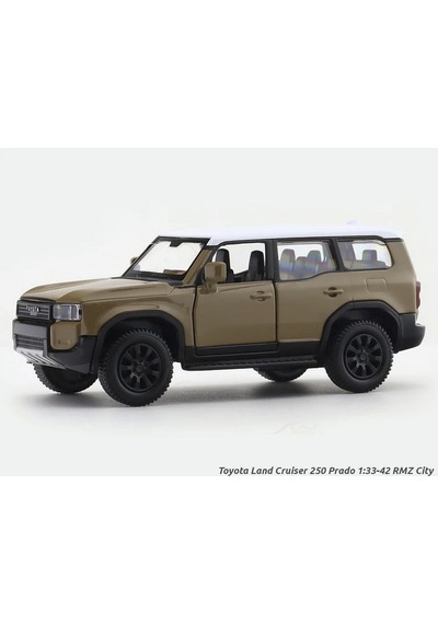Uzak Doğu Serisi Toyota Land Cruiser 250 Prado Bej Açılır Kapılar Diecast Metal Model Araba 11 Cm