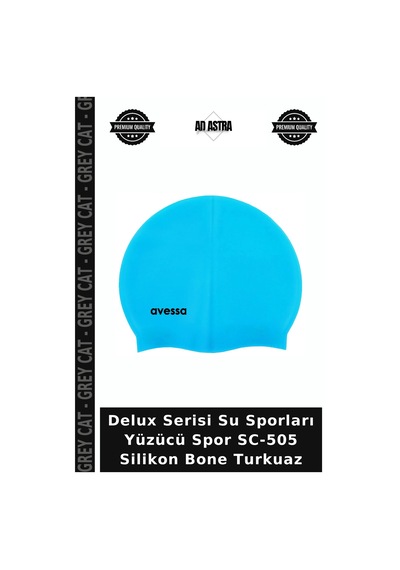 Delux Serisi Su Sporları Yüzücü Spor Sc-505 Silikon Bone Turkuaz