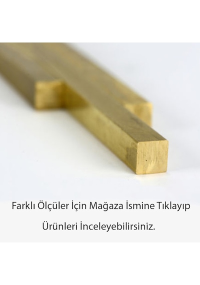 Pirinç Çubuk Kare Lama 6X6 Mm 437658813