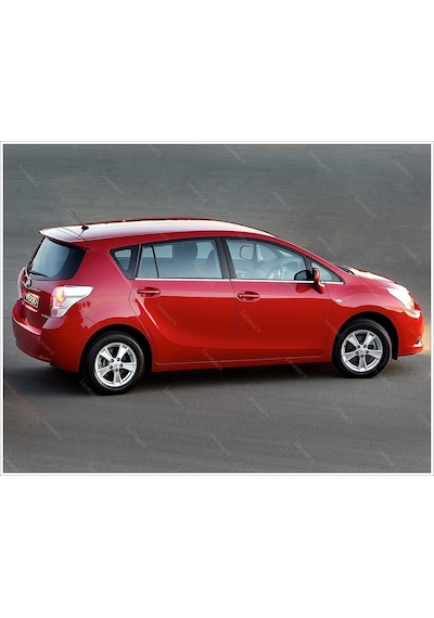 Toyota Uyumlu verso Krom Cam Çıtası 6 Prç. 2010 Üzeri P. Çelik