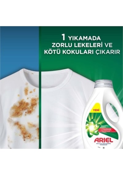16 Yıkama Sıvı Deterjan İle Zorlu Lekeleri Çıkaran Beyazlar Ve Renkliler İçin 1