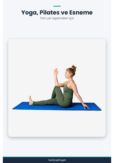 50x140 Cm Pilates Yoga Matı 6 Mm Çok Renkli