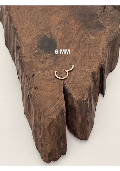 Paslanmaz Kararmaz Cerrahi Çelik Tam Halka Kıkırdak Tragus Helix Piercing Rose
