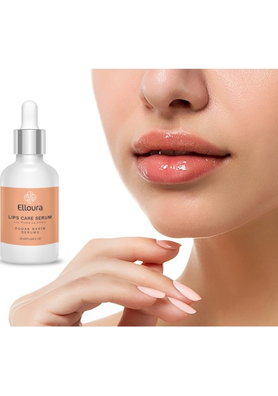 Elloura Dolgunlaştırıcı Dudak Bakım Serumu 20 ML + Aqua Dermaroller