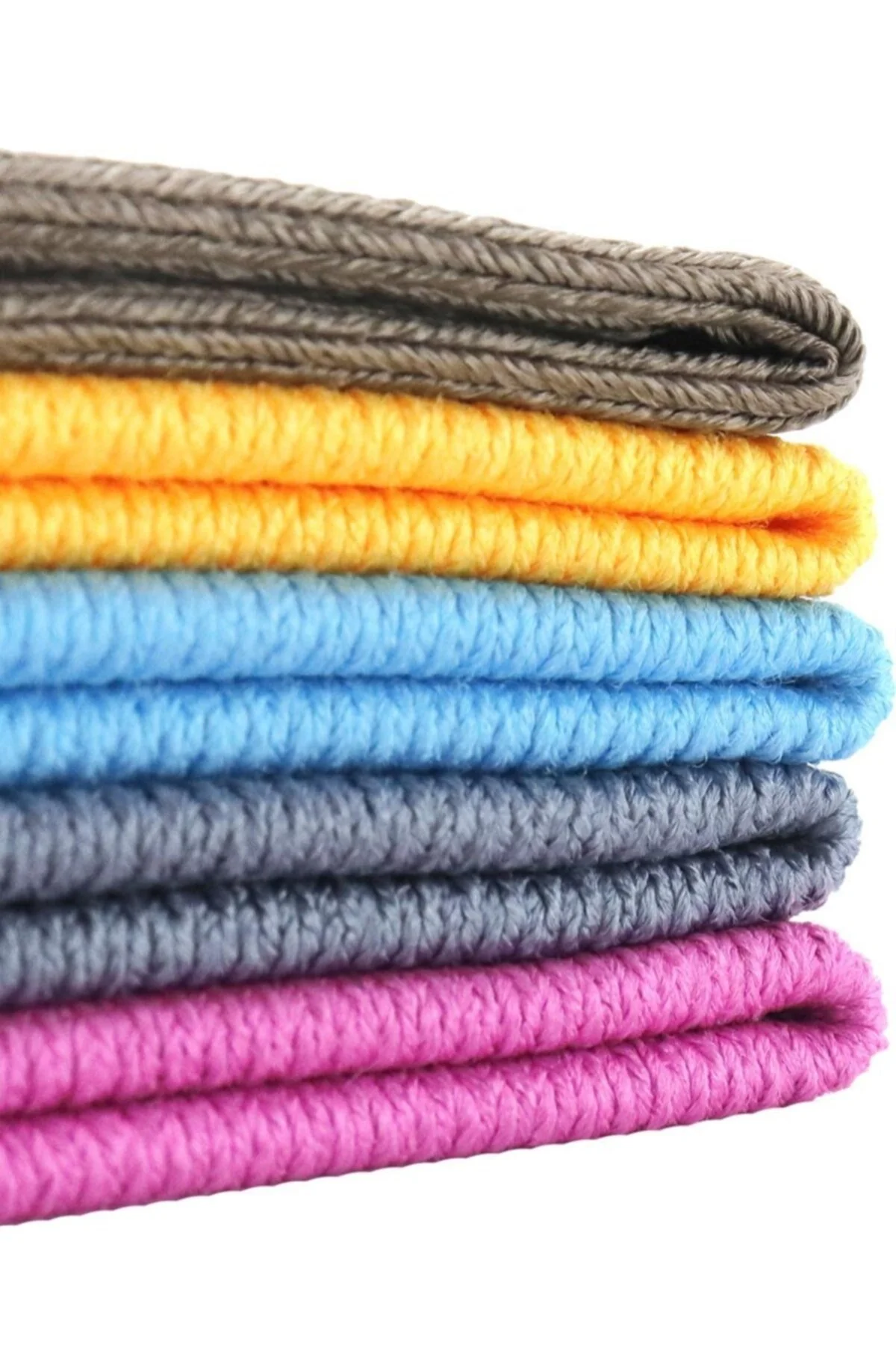 Premium Mikrofiber 5li Cam Bezi 40x40cm Pembe-mavi-turuncu-kahverengi-gri