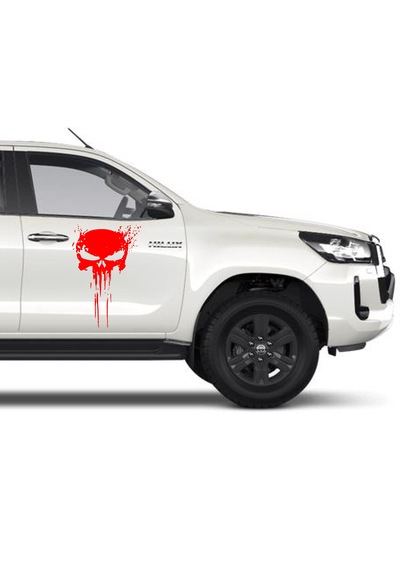 The Punisher Sticker - Araba Oto Motosiklet Karavan Cam Sticker - 00201 60X39 Cm