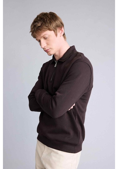 Defacto Kalın Kumaş Sweatshirt H1833ax26spbn337 Kahve-bn337