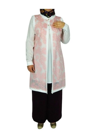 Kadın Krep Güpür Ikili Tunik Msk-0262