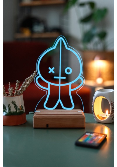 Bt21 Van Bts Army 16 Renk Kumandalı 3d Gece Lambası